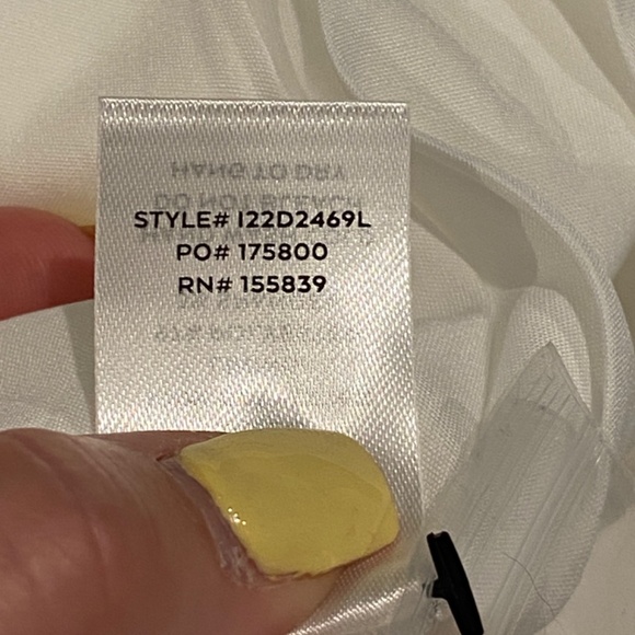 New! Lulu's Distinctive Charm White Satin Asymmetrical Midi Dress 16684 - Picture 14 of 16